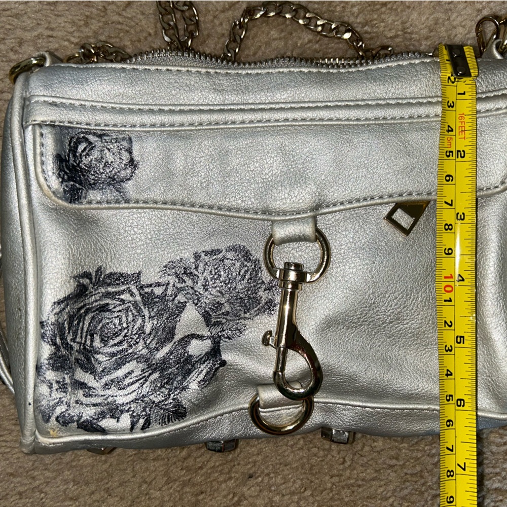Rebecca Minkoff Leather Crossbody Bag with personalized flowers